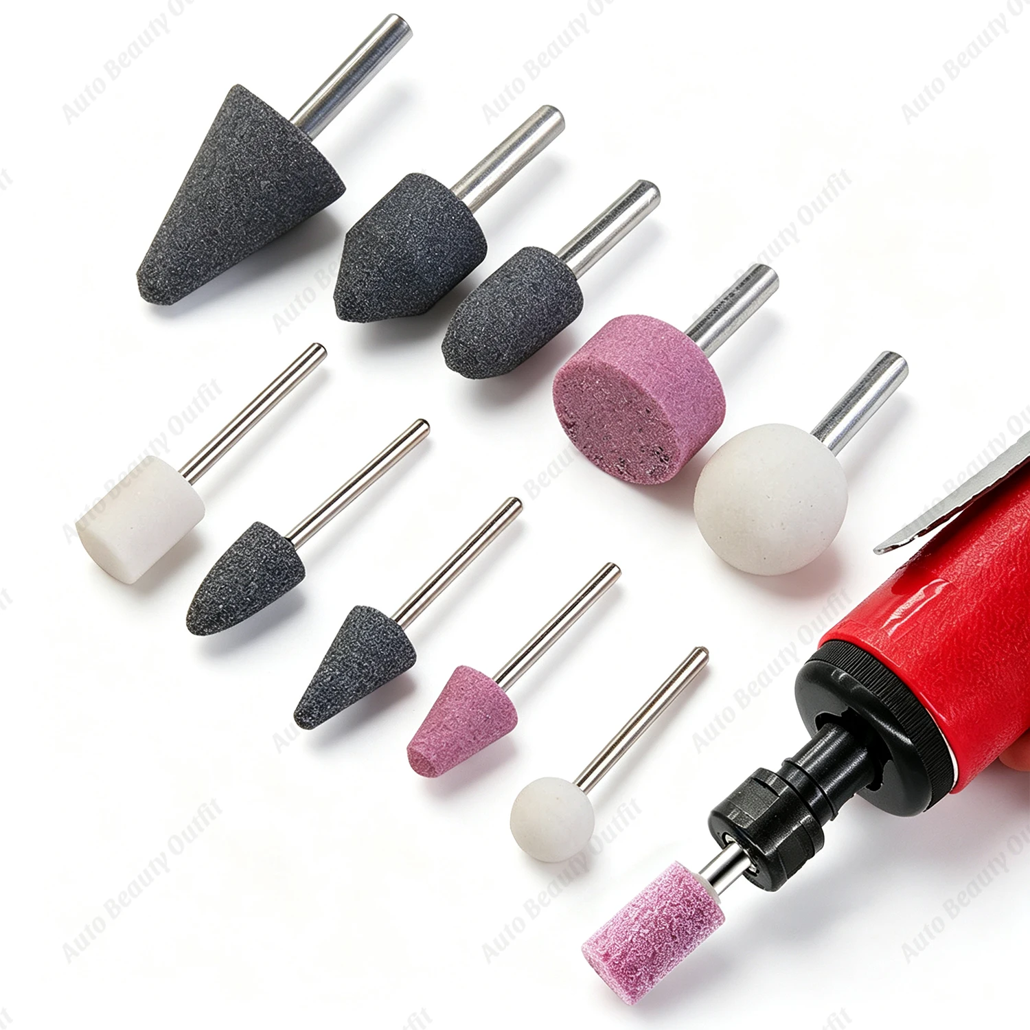 Grinding Heads 3mm 6mm Shank Bits Set Polishing Buffing Wheel for Rotary Tool Mounted Stone Sharpening Bit Set for Polishing
