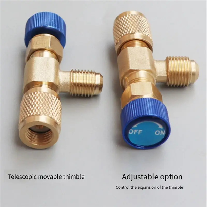YANA50I R22 AC Valve 1/4 Inch Filler Joint A/C Refrigerant Valve Air Conditioning Repair And Fluoride Safety Adapter