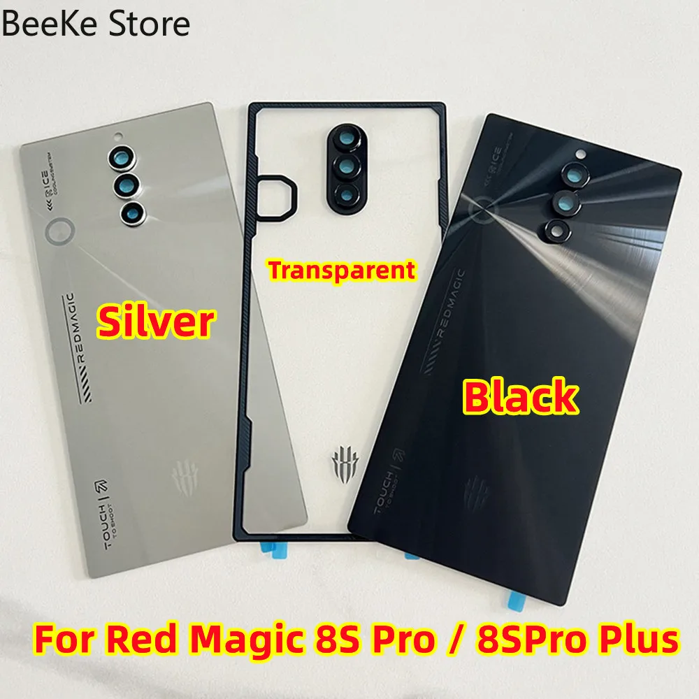 Repair For ZTE Nubia Red Magic 8 Pro 8S Pro+ Plus NX729J Rear Battery Back Cover Glass Door Lid Shell Frame Case Housing Replace