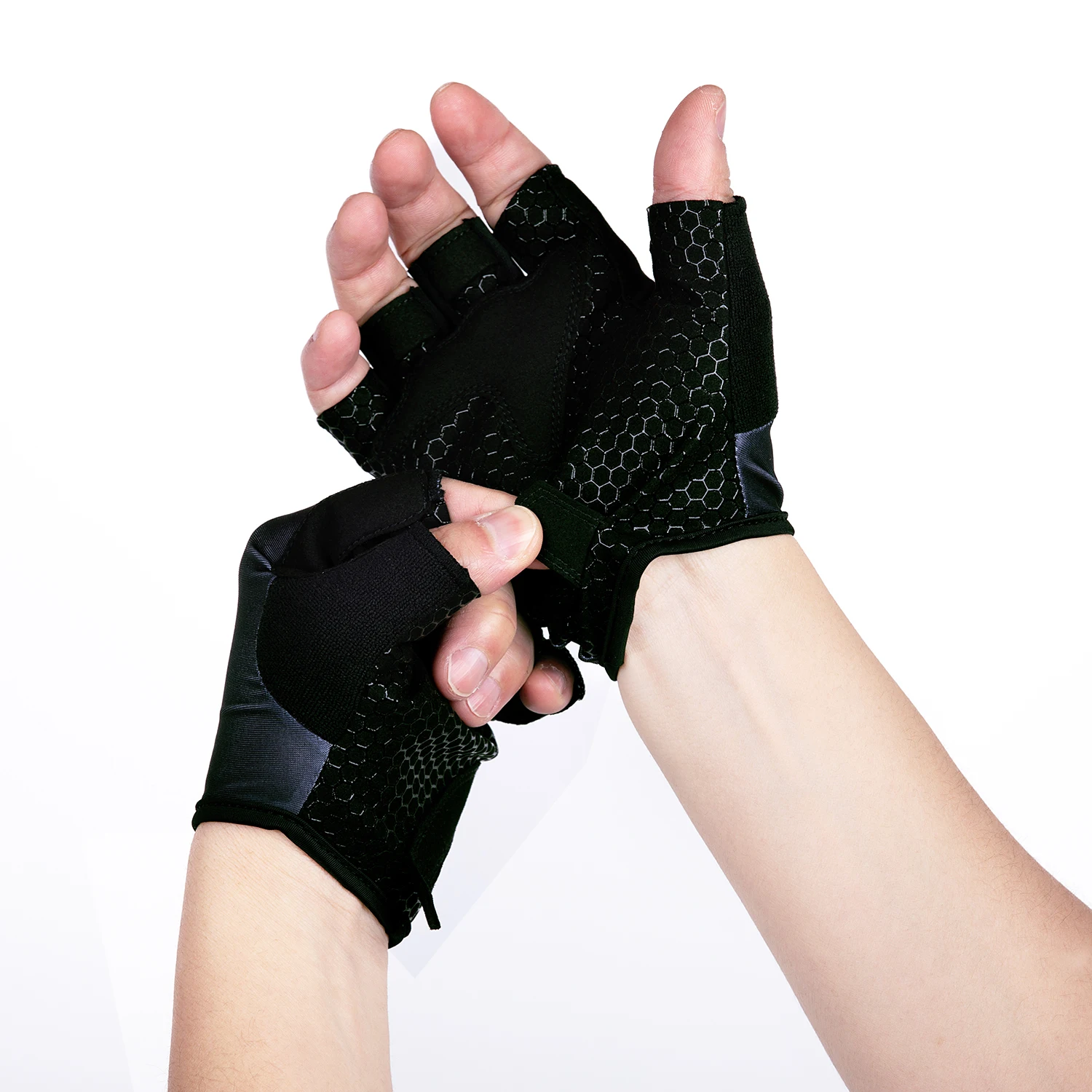 Tour De 2025 UAE Team BORAFUL Sports Cycling Gloves Half Finger Road Bike Gloves Running Fitness Gym Riding Bicycle Gloves