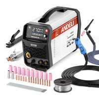 ANDELI MIG-270 Semi-automatic Welding Machine 3 in 1 MIG/Lift TIG/Stick Inverter MIG Welder Gas/Gasless Welding for Household