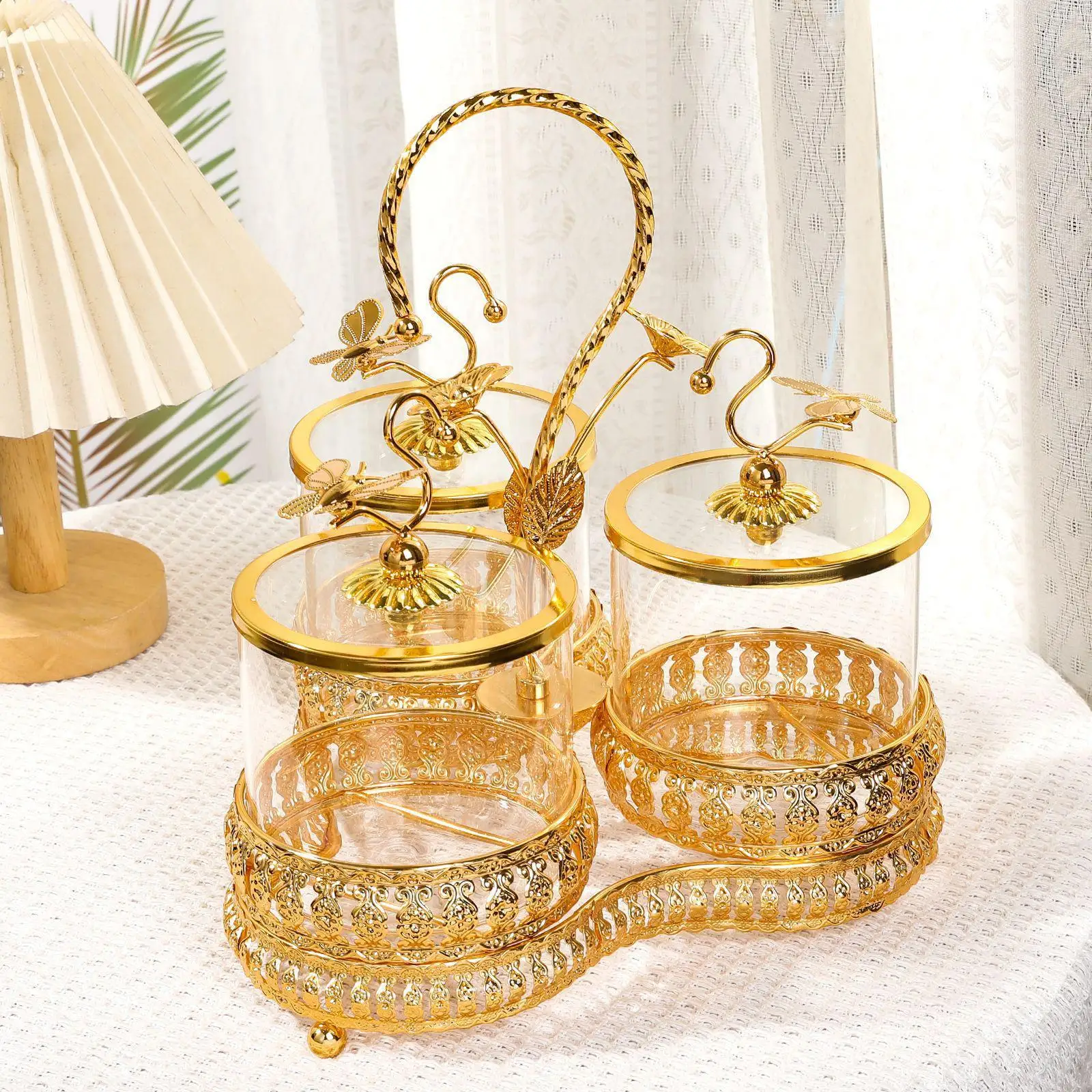 

Snack Serving Plate Snack Tray for Wedding Decoration Table Centerpiece Nut