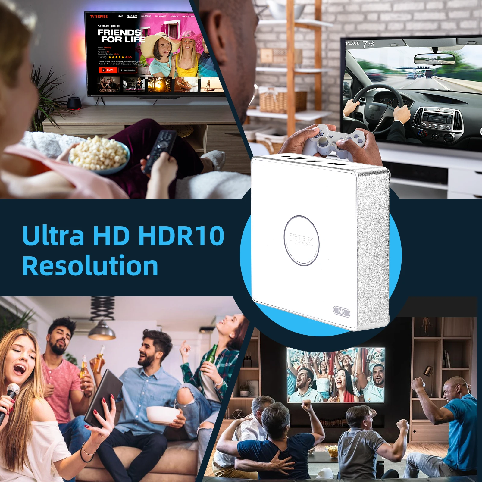 [أصلي] IMETBOX M6 TV Box 2025 64GB مع Vioce Control Wifi 6 8K HD صندوق التلفزيون الذكي الساخن في كوريا سنغافورة اليابان الولايات المتحدة الأمريكية CA HK pk Svvi