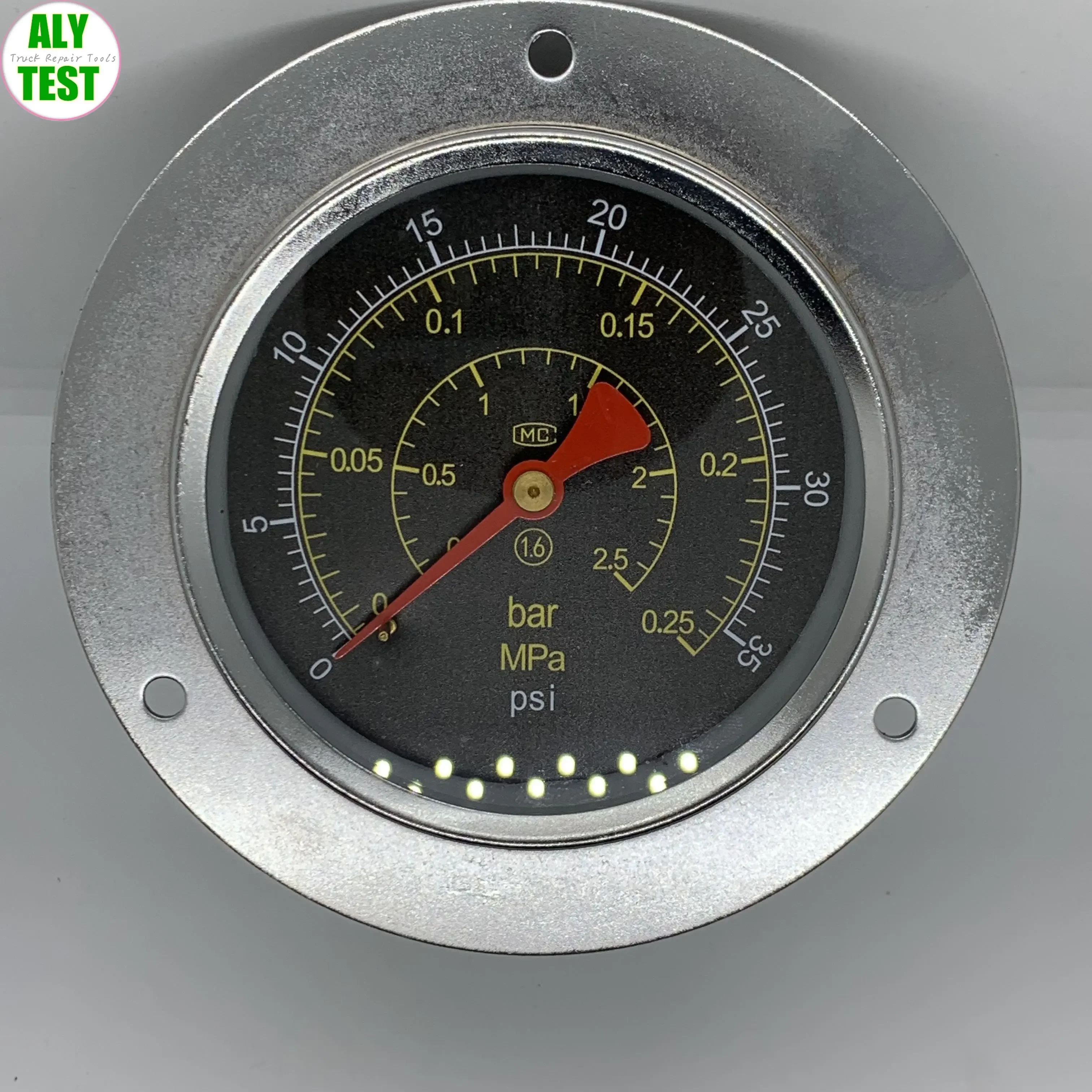 0.16/0.25/1.6/6MPA Pressure Gauge Diesel Test Bench Part Diameter 133mm