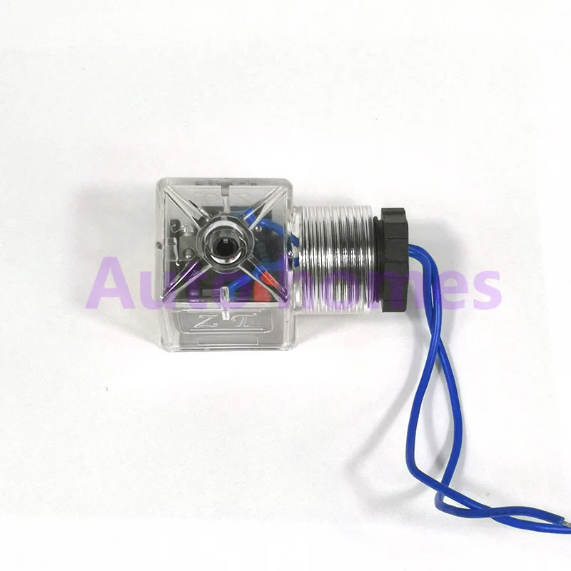 유압 솔레노이드 밸브 코일 플러그, 표시기 플러그, 전압 24V, 220V, 110V, 12V