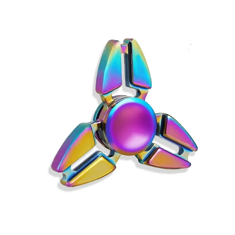 Metal Rainbow Fidget Spinner Colorful EDC Hand Spinner Anti-Anxiety Toy for Spinners Focus Relieves Stress Finger Spinner