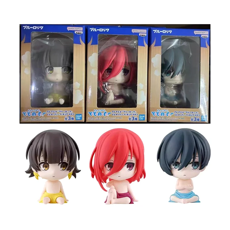 

Оригинальная фигурка BANDAI BLUE LOCK: Бачира Мегуру, Чигири Хёма, с изменяющимся цветом лица, настольное украшение