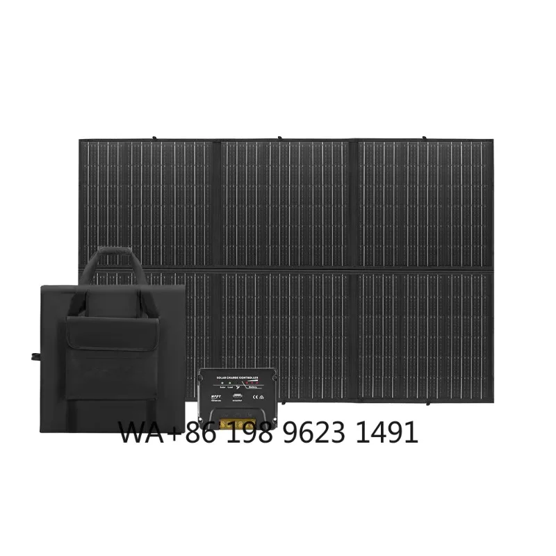 300W Portable Mono Folding Solar Panel Foldable Solar Blanket RV Camping Use