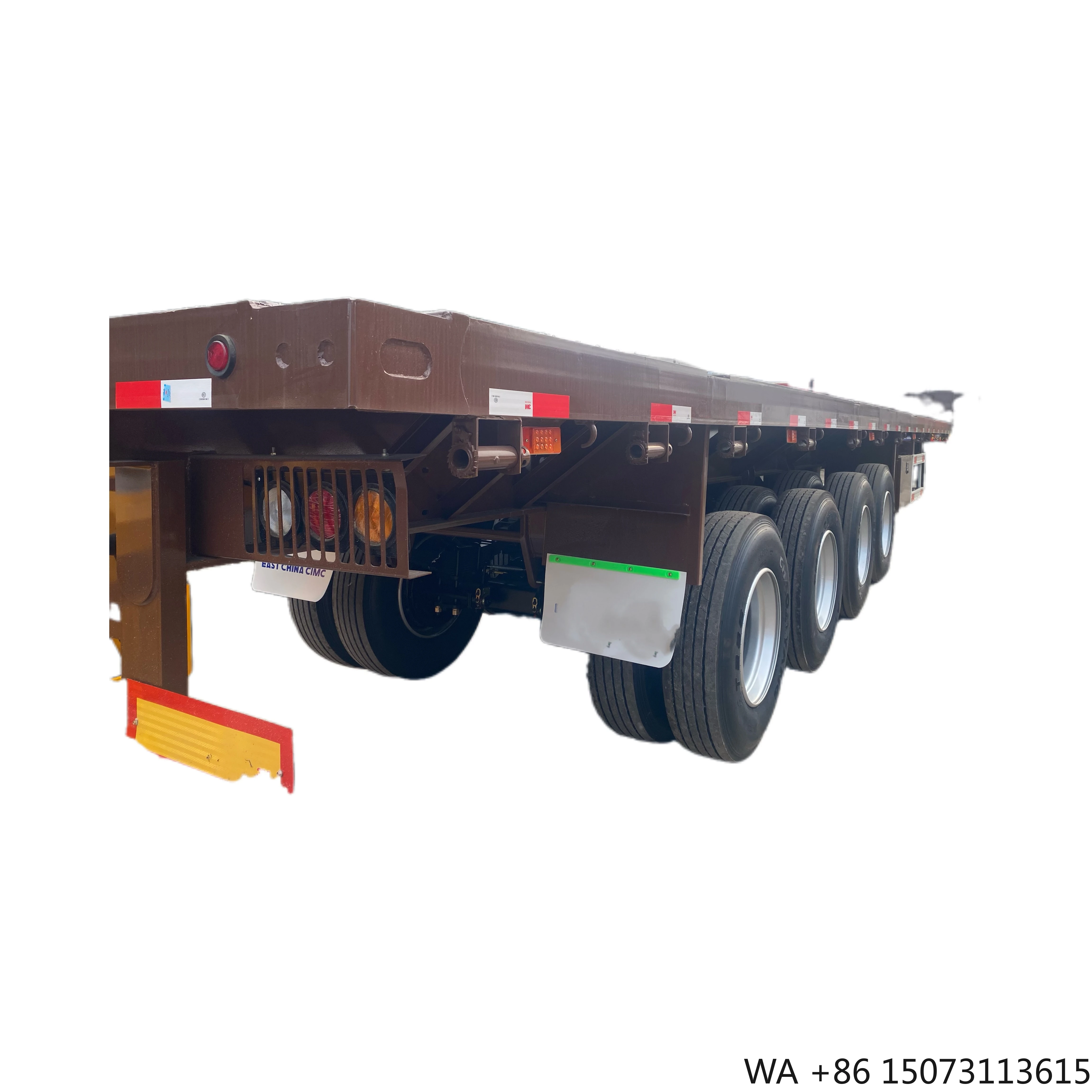 4-axle 100 Ton Container Transport Flatbed Semi-Trailer Accept Wholesale Customization