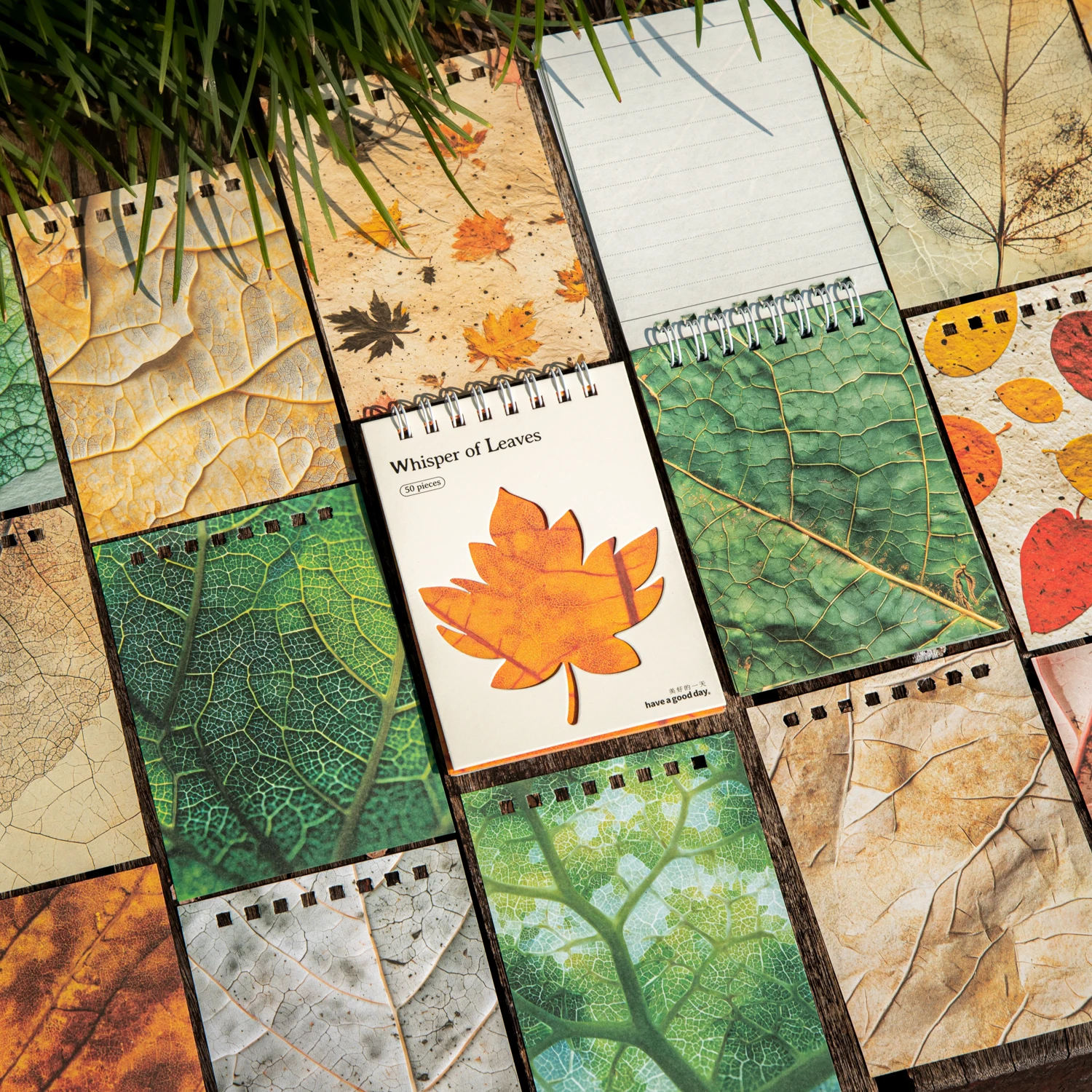 

Whisper of Leaves Series Vintage Leaves Texture Landscape Coil Book Material Paper Creative DIY Junk Journal Collage Stationery