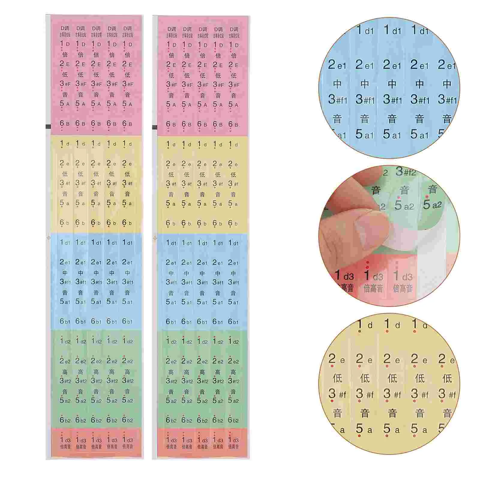 2 Pcs Scale Stickers Beginner Supply Decals Practice Tool Practicing Accessories Applique