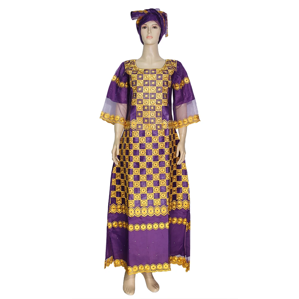 

African Clothes For Women Fashion Bazin Embroidery Dubai Turkey Nigerian Robe Attire Dashiki Outfits Plus Size Ladies Clothing