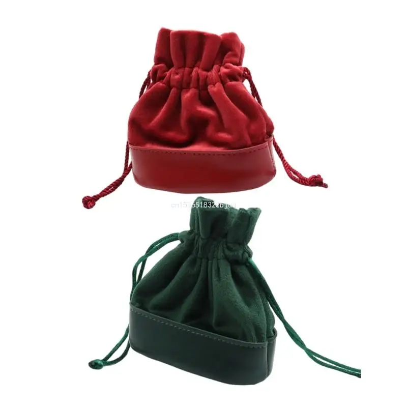 

Soft Plush Jewelry Pouches with Drawstring for Travel Key Trinkets Organizers Dropship