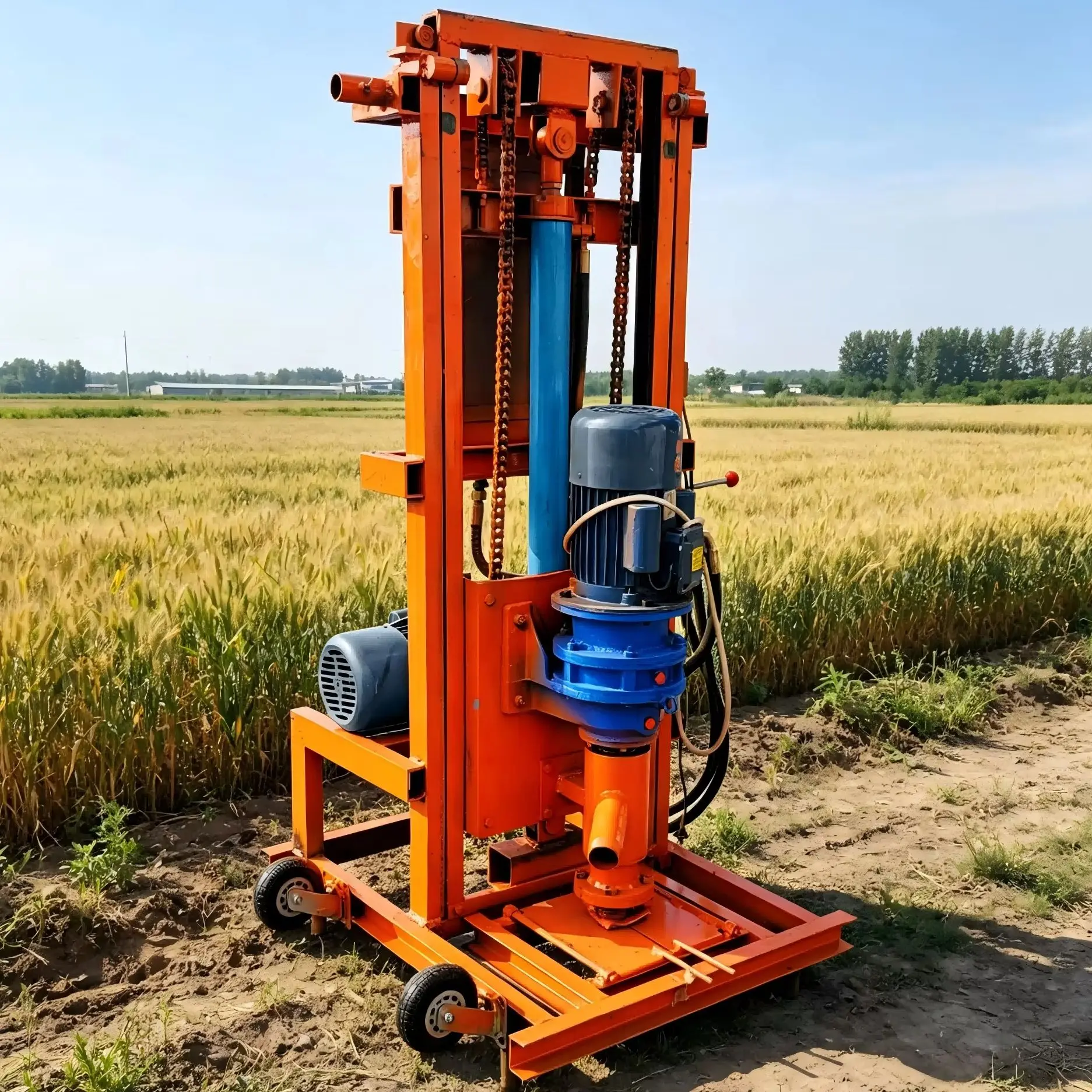 

Customized Multi-functional Household Water Well Drilling Rig 100m Hydraulic Drilling Machine High Efficiency