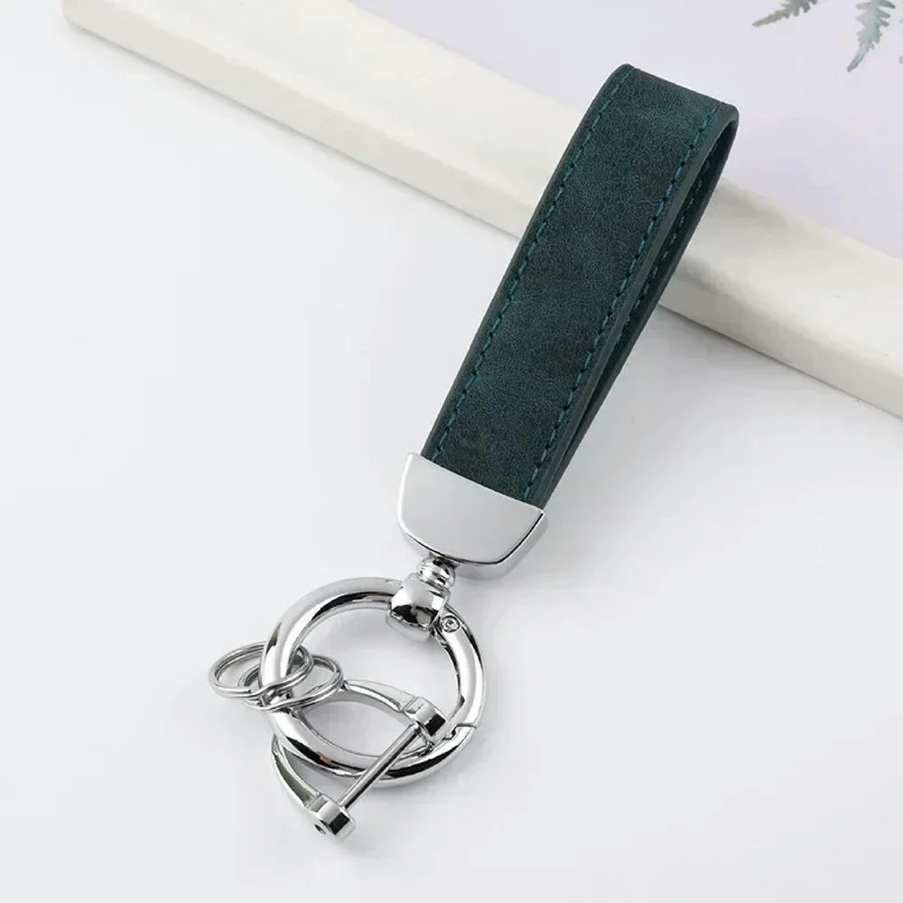 Personalized PU Leather Key Strap with Custom Text