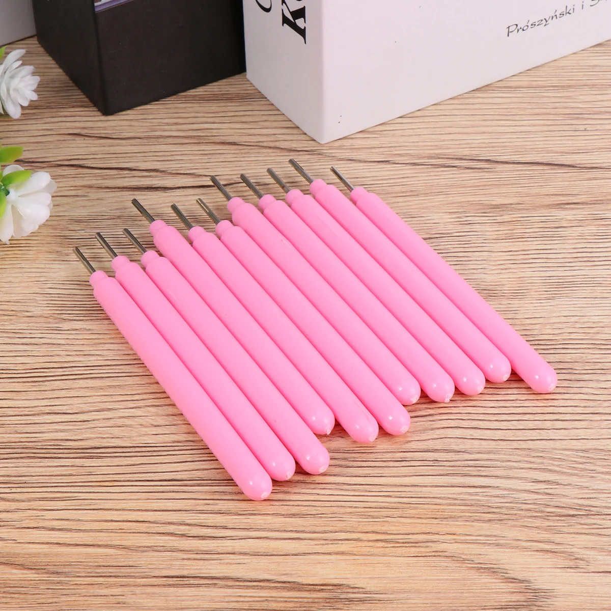 

10Pcs Ramified Quilling Pen Premium Metal Plastic Material Comfortable Grip for Home Store Decoration Paper Art Making Tools