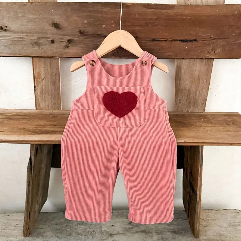 2025 New Autumn Children Clothes 0-3Yrs Infant Baby Girl Trousers Corduroy Jumpsuits Overalls Newborn Baby Girls Pants