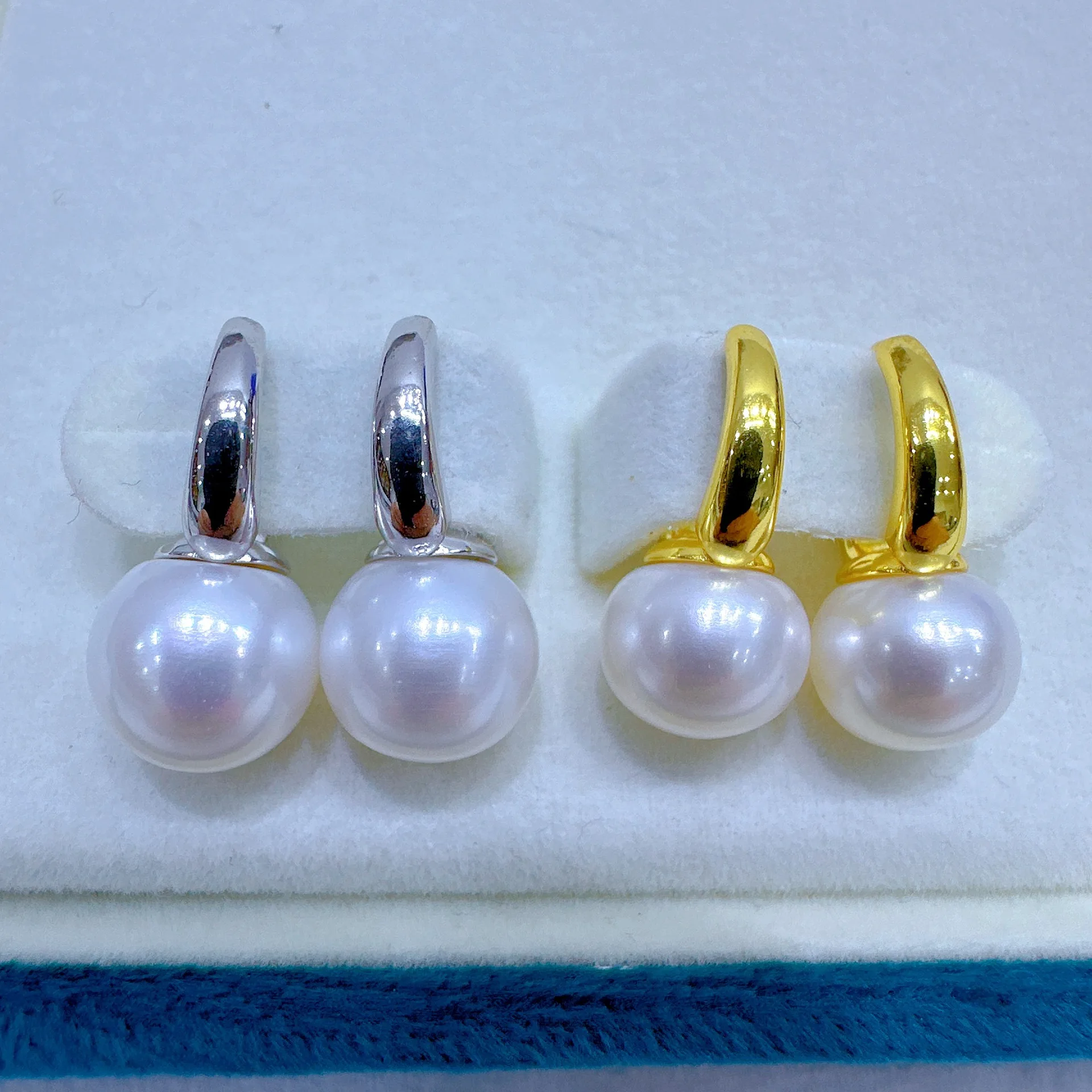 

Bestselling Pearl Earrings AAAA 9-10mm 10-11mm Natural Round Japanese Pearl Earrings 925s