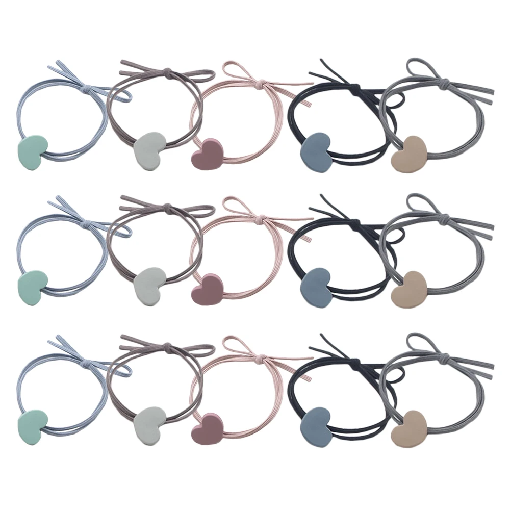 

15pcs Elastic Butterfly Bands For Women Thin Ties Small Ponytail Holders Stretchy Durable Lightweight Hair Binders Knot Rope