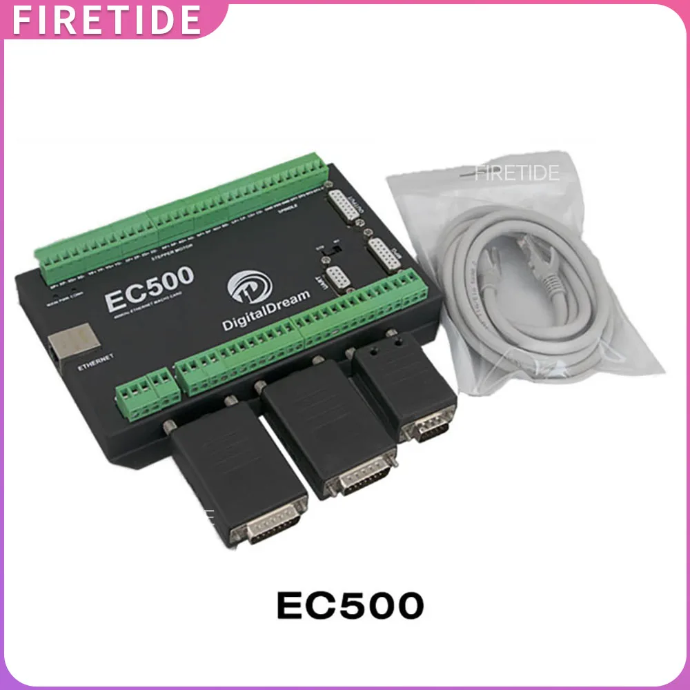 

EC500 Ethernet 3 4 5 6 Axis Mach3 Motion Control Breakout Board For CNC DIY Engraver Router Machine