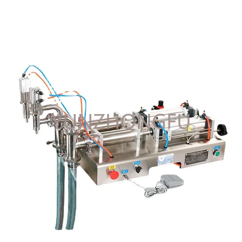 

Desktop Double-Head Liquid Quantitative Filling Machine Automatic Liquor Canning Machine Edible Oil Beverage Dispenser