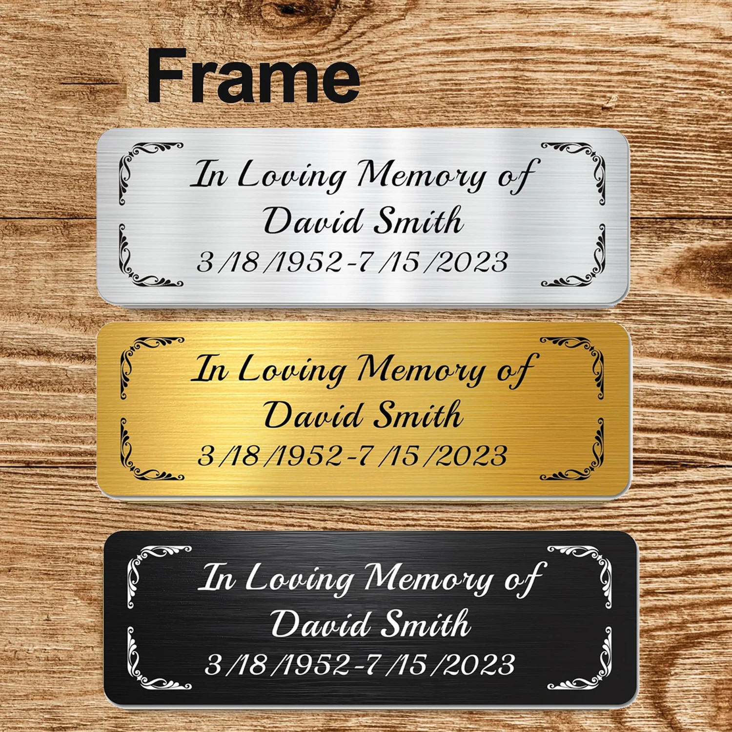 Placa con nombre grabado y per - Personalized Name Box reseña y precio