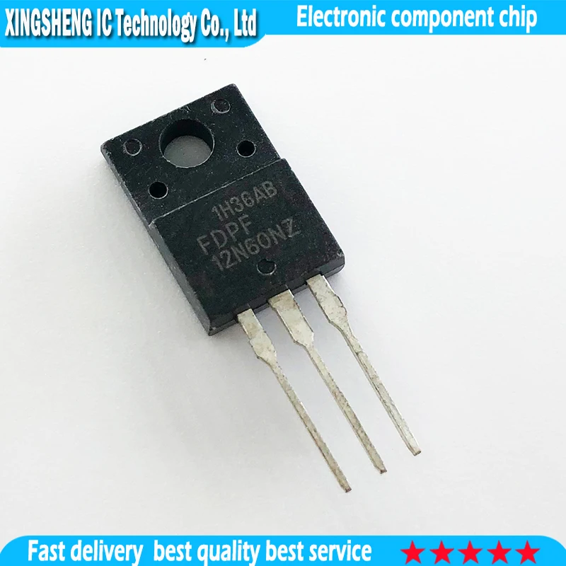 10pcs/lot FDPF12N60NZ TO-220F 600V 12A