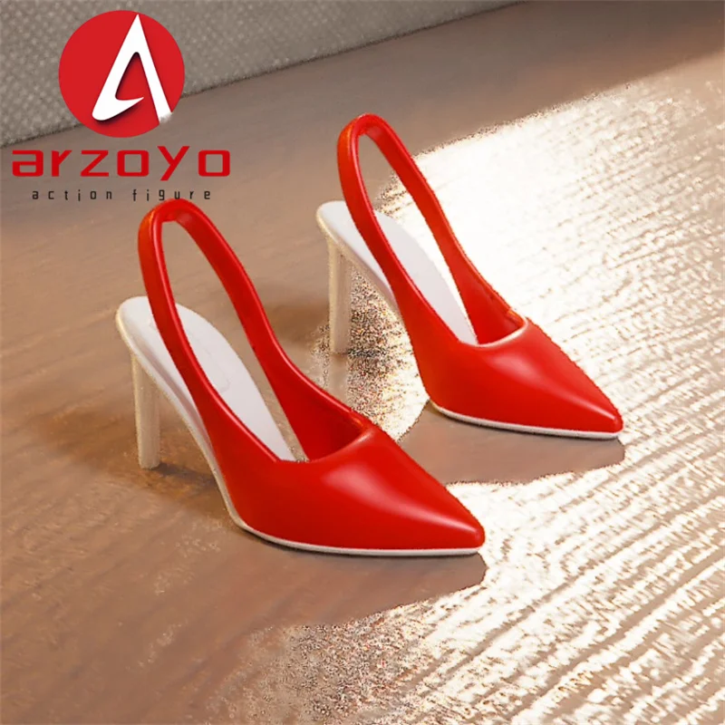 Buty na wysokim obcasie w skali 1/6, seksowne, damskie, model z PVC, pasują na figurki żołnierzyki TBL JIAOU o wysokości 12 cali.