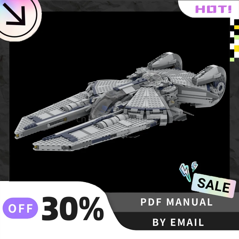 [2259PCS] Aangepaste MOC Interstellar Transportvliegtuigen Creatieve Bouwstenen Set STEM Speelgoed DIY Bouw Model Kit Geschenken