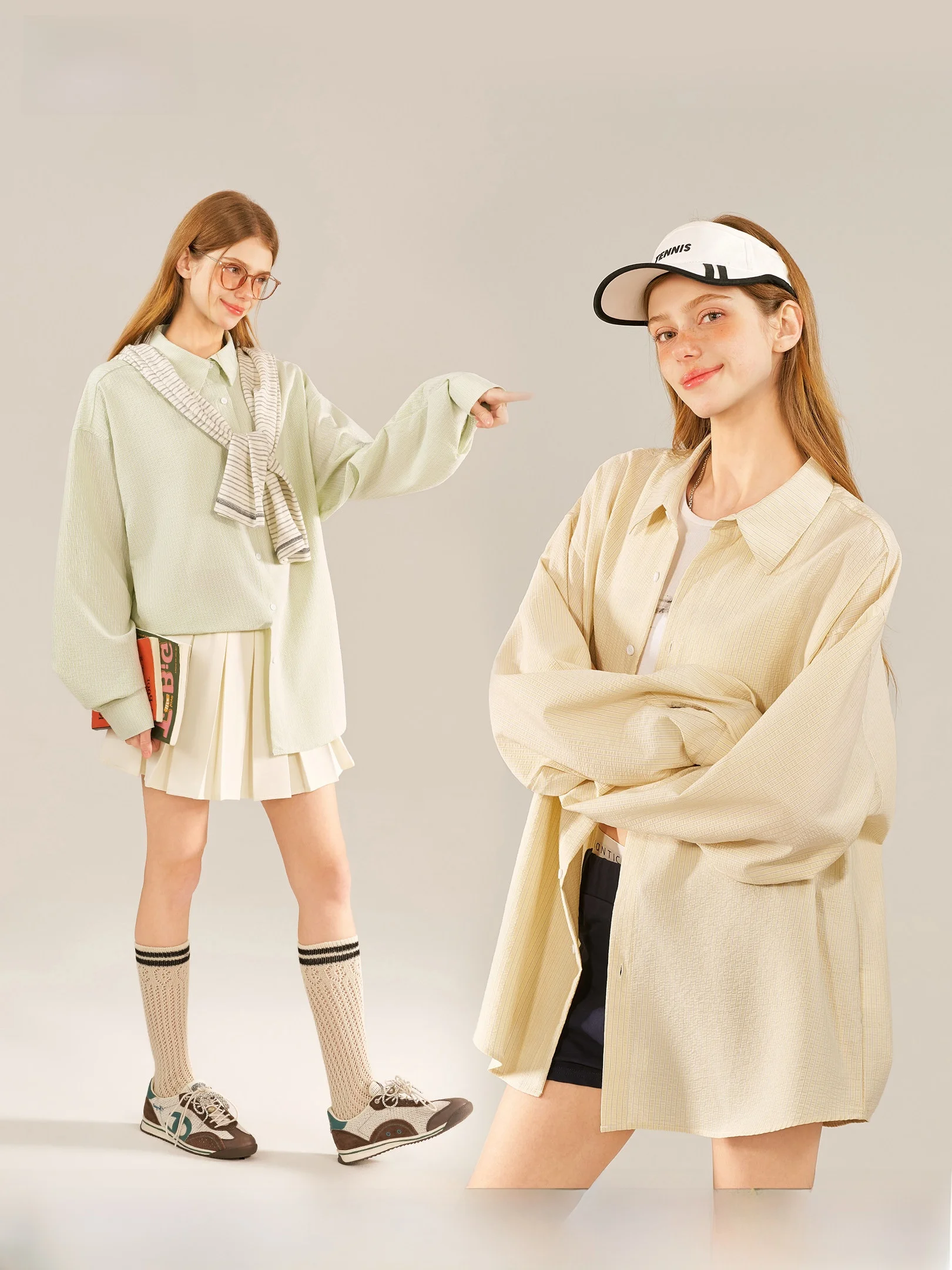 

American Sle Yellow Stripes Long Sve irt Men's Casual Loose Fit Breathable Polyester Blend Spring Outerwear Top