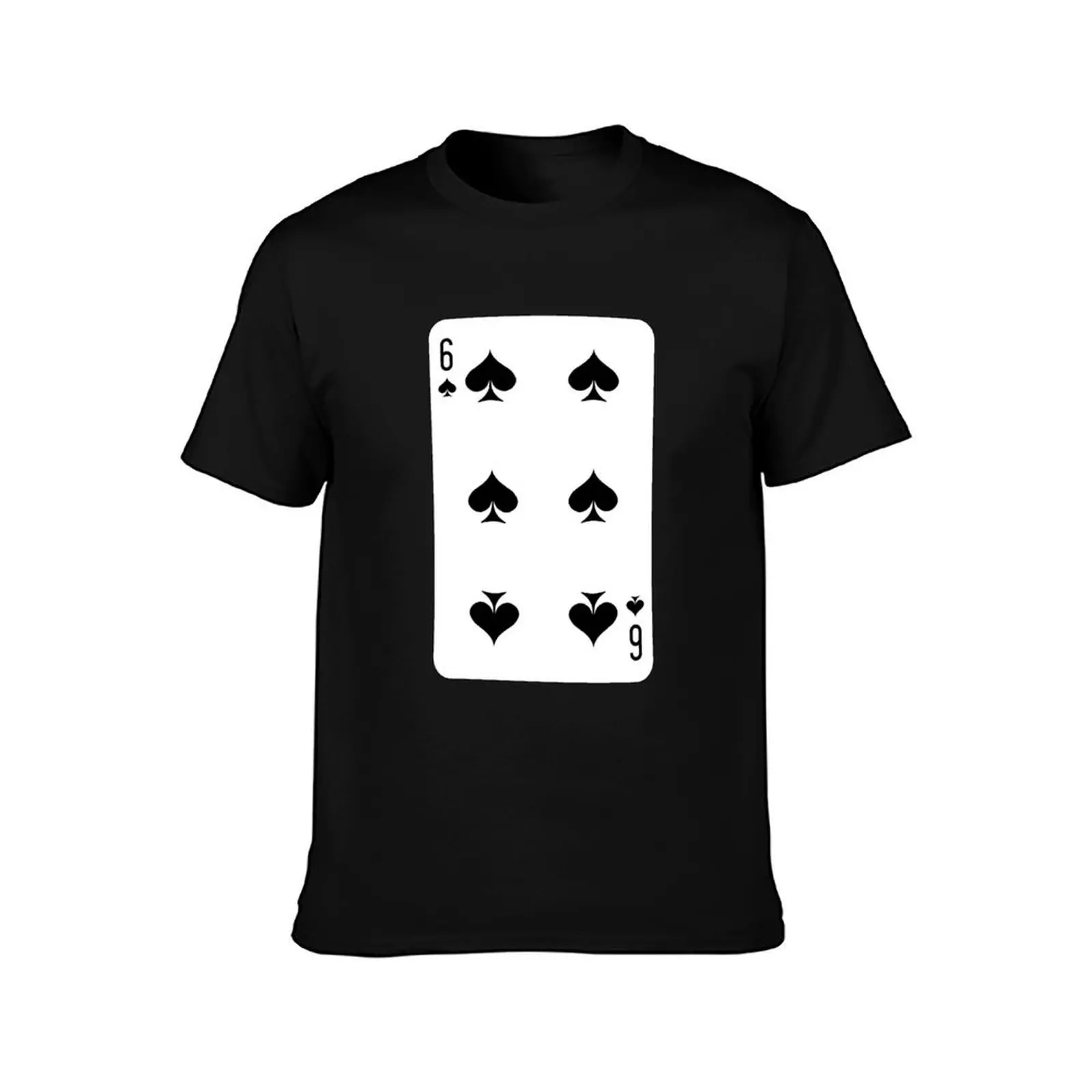 6 of spades, deck of cards, card game T-Shirt boys whites graphic t shirt vintage workout shirts for men