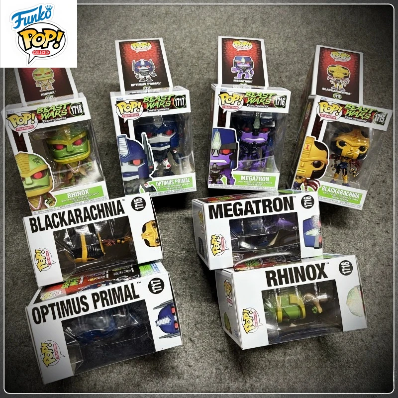 

In Stock FUNKO POP Original Beast Warrior Rhino Warrior Megatron Holy Black Spider Can Be Used To Collect Holiday Gifts