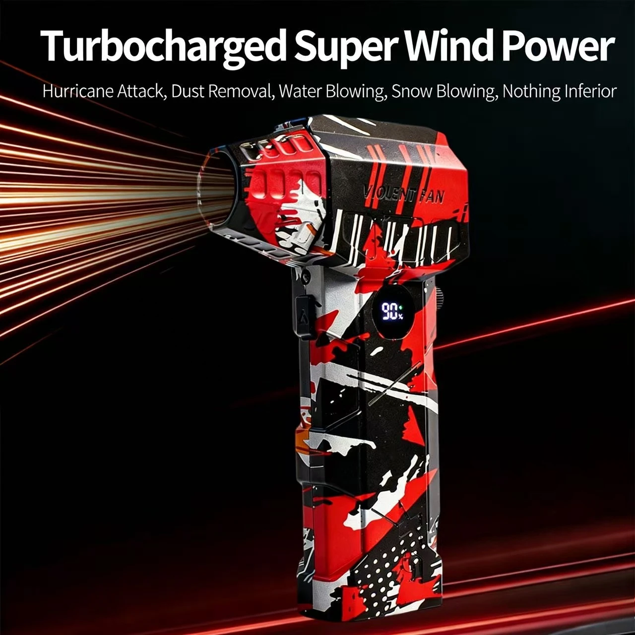 NEW L5 brushless motor fan, 990,000 RPM, fan speed 75 m/s, with LED display, rechargeable,Powerful hair dryer,extensive use.