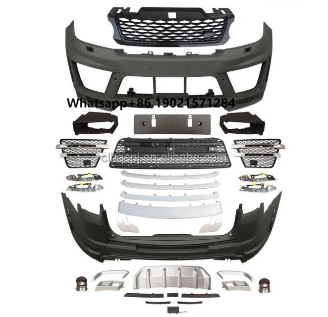 

For Range Rover Sport 2014-2017 Base Upgrade to LUMMA Version Front and Rear Bumper Daytime Running Light Completely Body Kit
