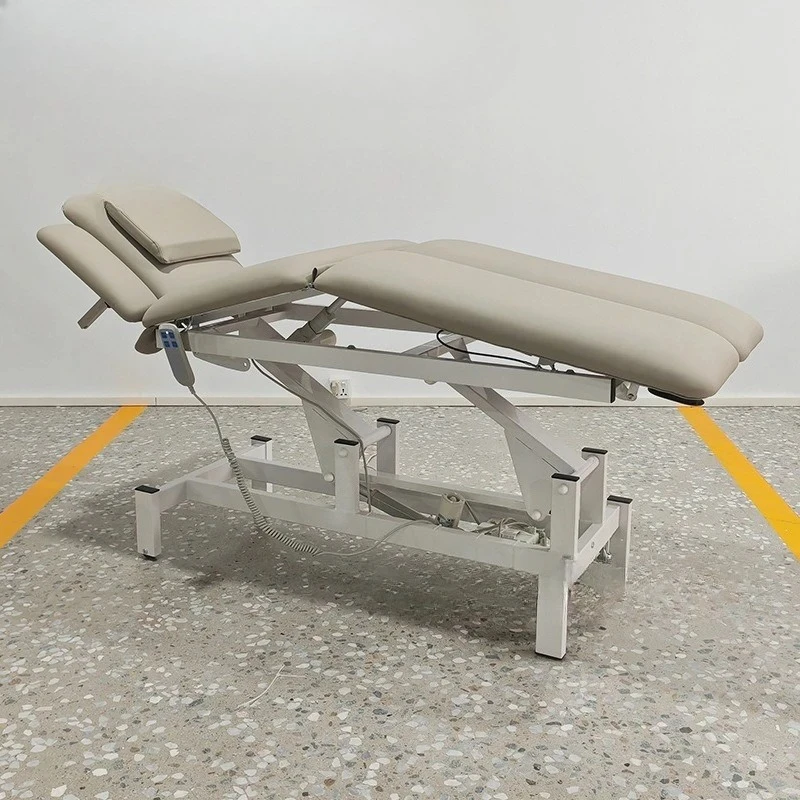 

BElectric lifting manual bed Rehabilitation Folding split-leg beauty Massage Bone setting and chiropractic Press