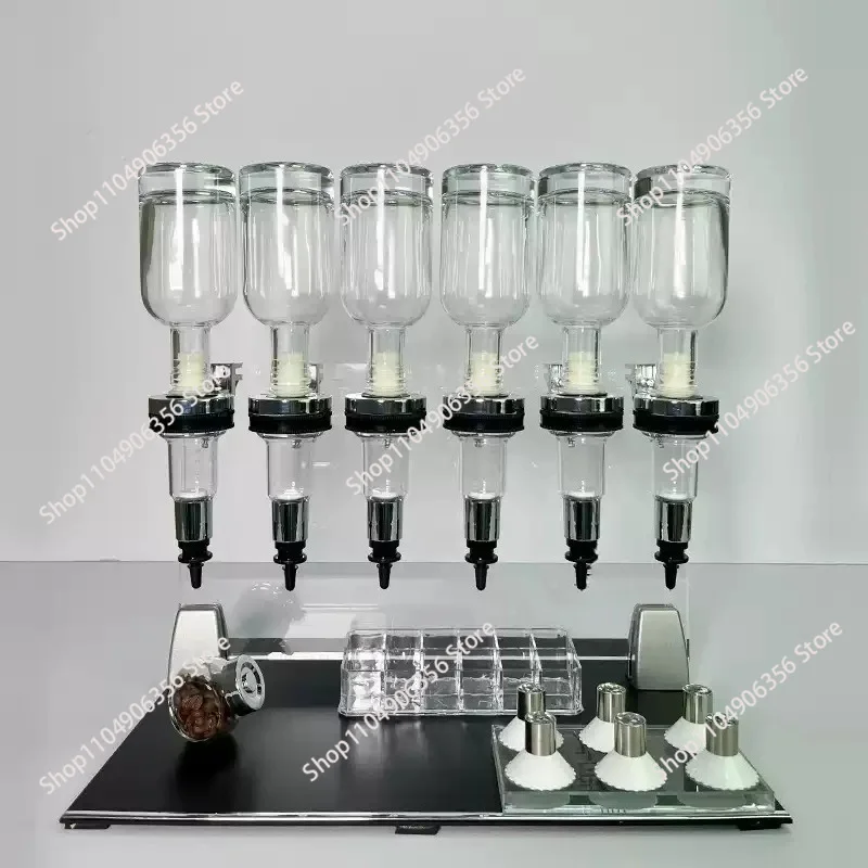 Mini Counter for Bulk Perfume Sales Premium Bulk Perfume Bar Display Stand with 6-Pump Dispenser