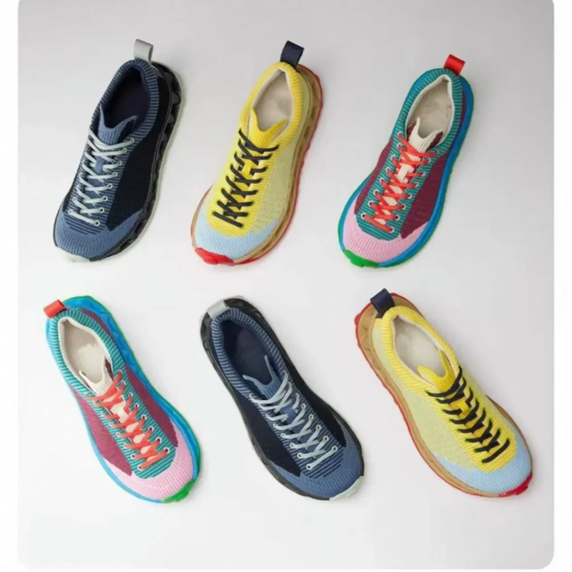 

2025 Men Women Summer Casual Sports Shoes Breathable Mesh Thick Sole Dad Shoes Fashion Sneakers Soft Insole Comfy Versatile