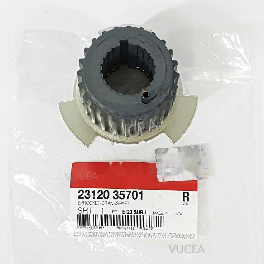 Genuine 2312035701 Crankshaft Sprocket For Hyundai Equus Grandeur XG Q20 Terracan For KIA SEDONA SORENTO Opirus 3.5L 2002 - 2006