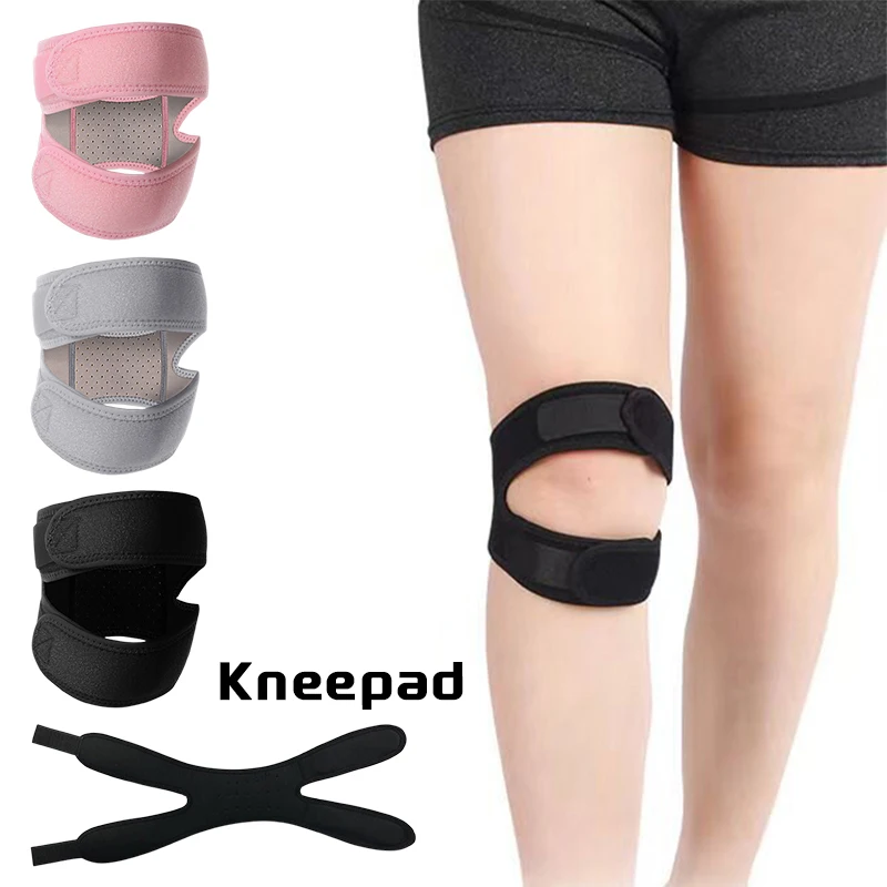 1pc Sports Kneepad Patellar Knee Patella Tendon Support Strap Brace Pad Protector Open Knee Wrap Band Fitness Protective Gear