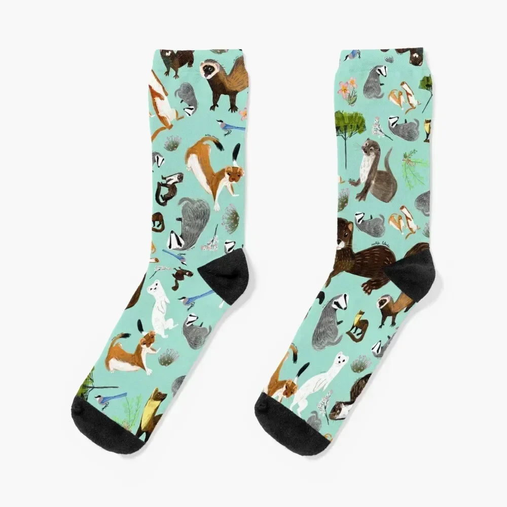 

Мustelды из Испании с узором Носки в стиле хип-хоп теплые зимние носки до щиколотки женские мужские