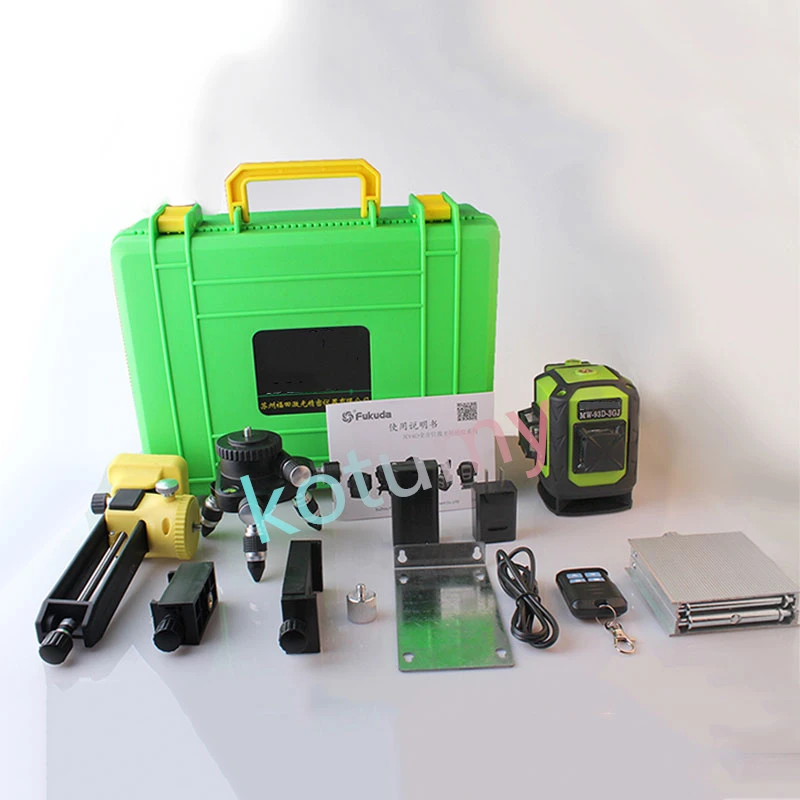 12/16 Line Crystal Green Light 93/94D Laser Level Horizontal Floor and Wall Mounted Leveling Instrument high-precision