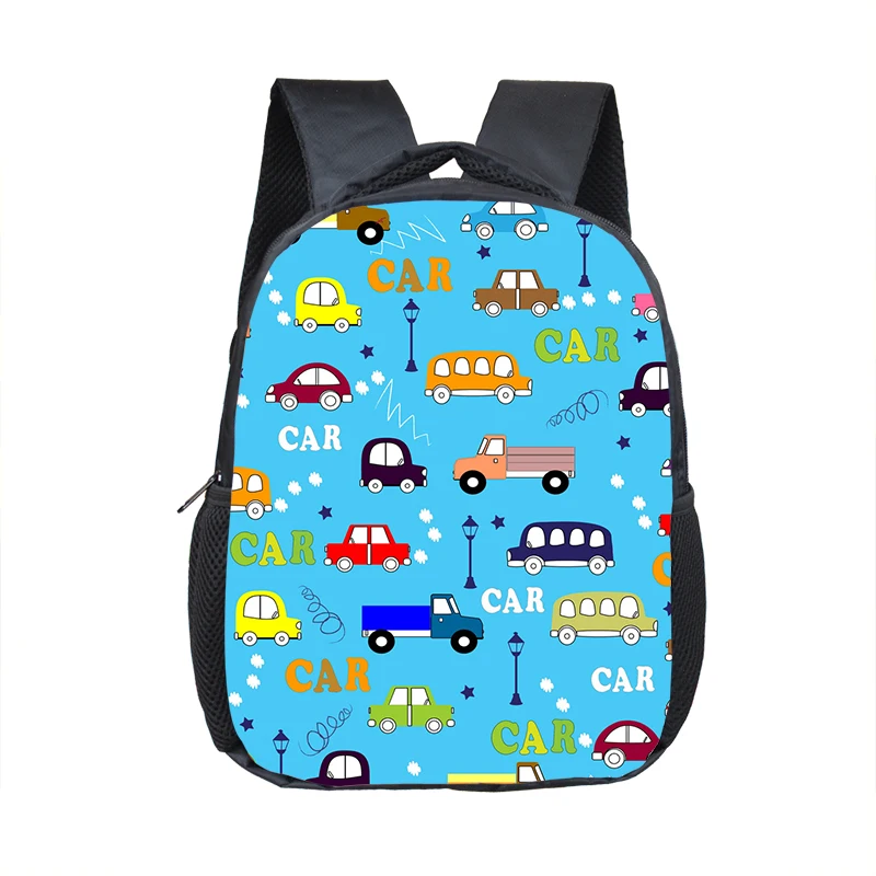 Mochila de camión/ambulancia/coche/Tractor para niños, Bolsa Escolar de jardín de infantes, mochila de excavadora con estampado de dibujos animados para niños y niñas