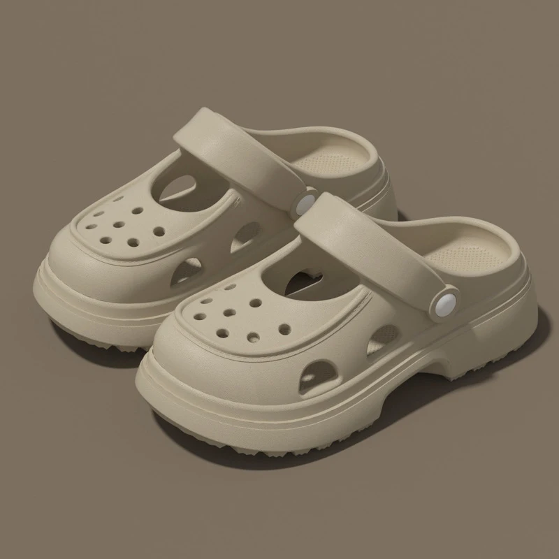 

Мюли, повседневные женские тапочки, роскошные дизайнерские сандалии, лето 2024, новая женская обувь на платформе, домашние и уличные пляжные шлепанцы, обувь