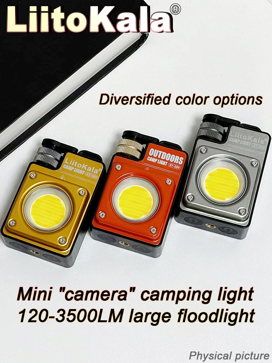 

5pcs LiitoKala 3500LM infinite dimming camping light work light 2700K-6900K color temperature suitable for outdoor camping