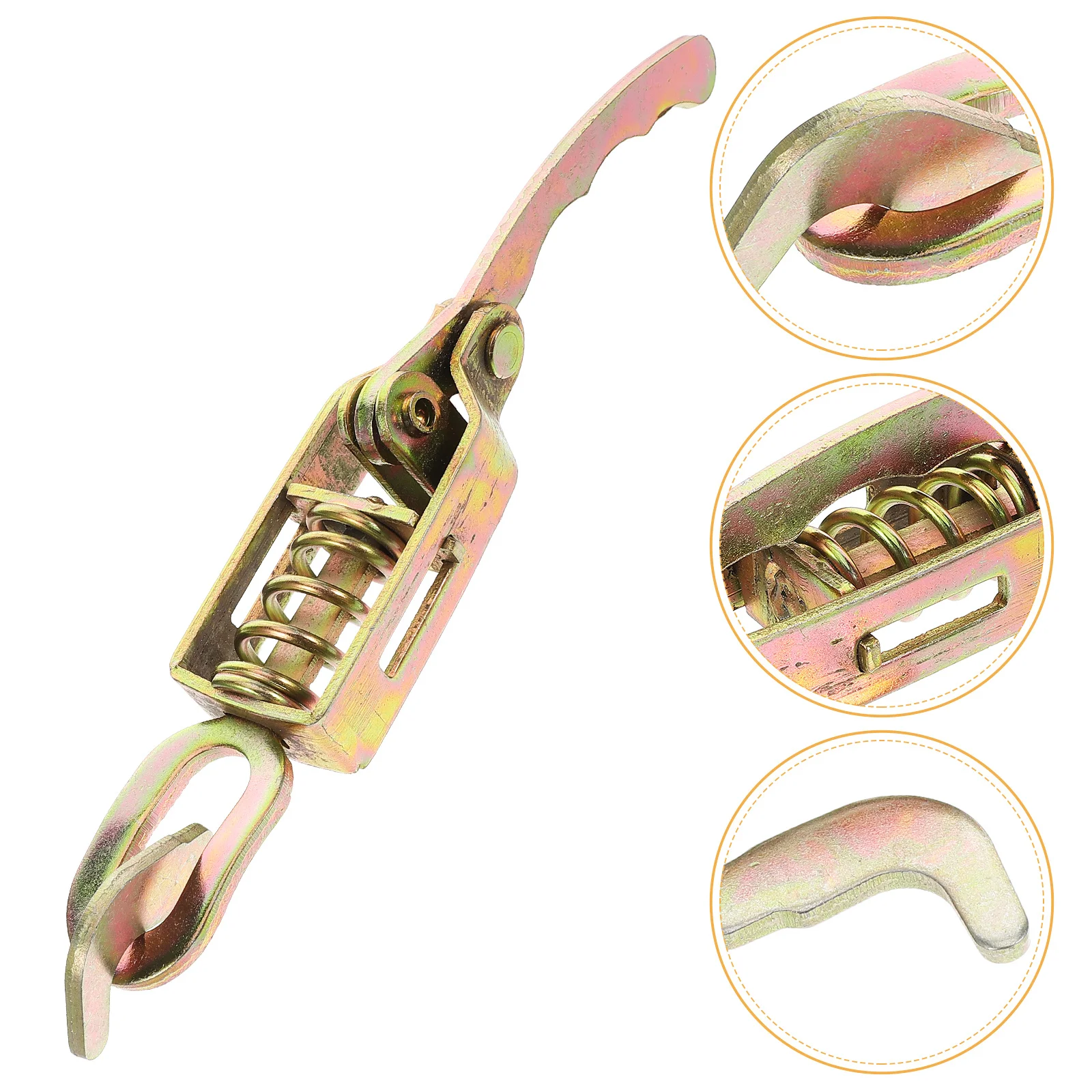 

Heavy Duty Spring Latch For Truck Cargo Trailer Door Lock Metal Hasp Hardware Accessories Toggle Clamp Box Latch Hook Trailer