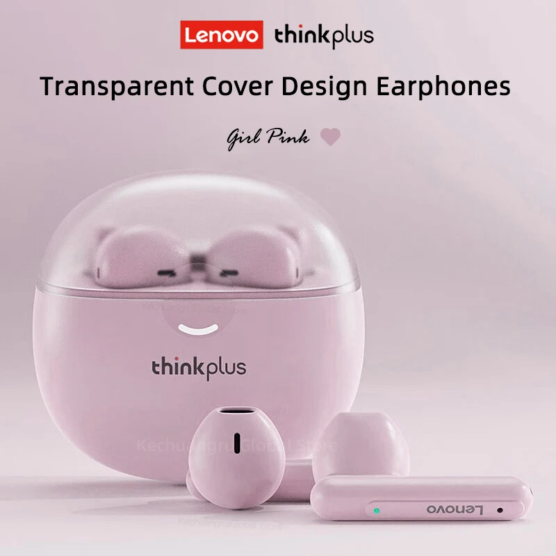 Lenovo หูฟัง LP1 Pro TWS ไร้สาย, หูฟังบลูทูธกันน้ำชุดหูฟังกีฬาหูฟังลดเสียงรบกวนพร้อมไมโครโฟน