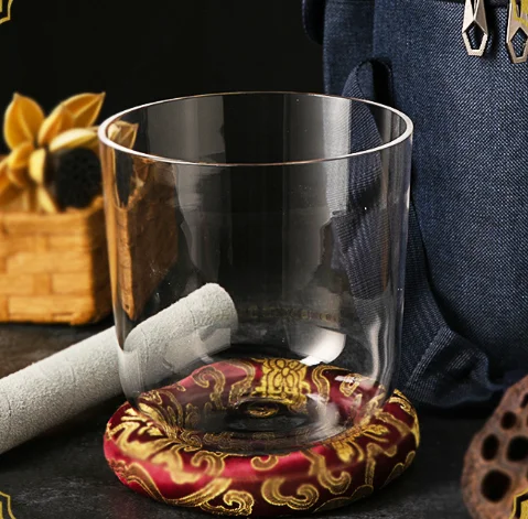 Customized Crystal Glass  Healing  Quartz Singing Bowl