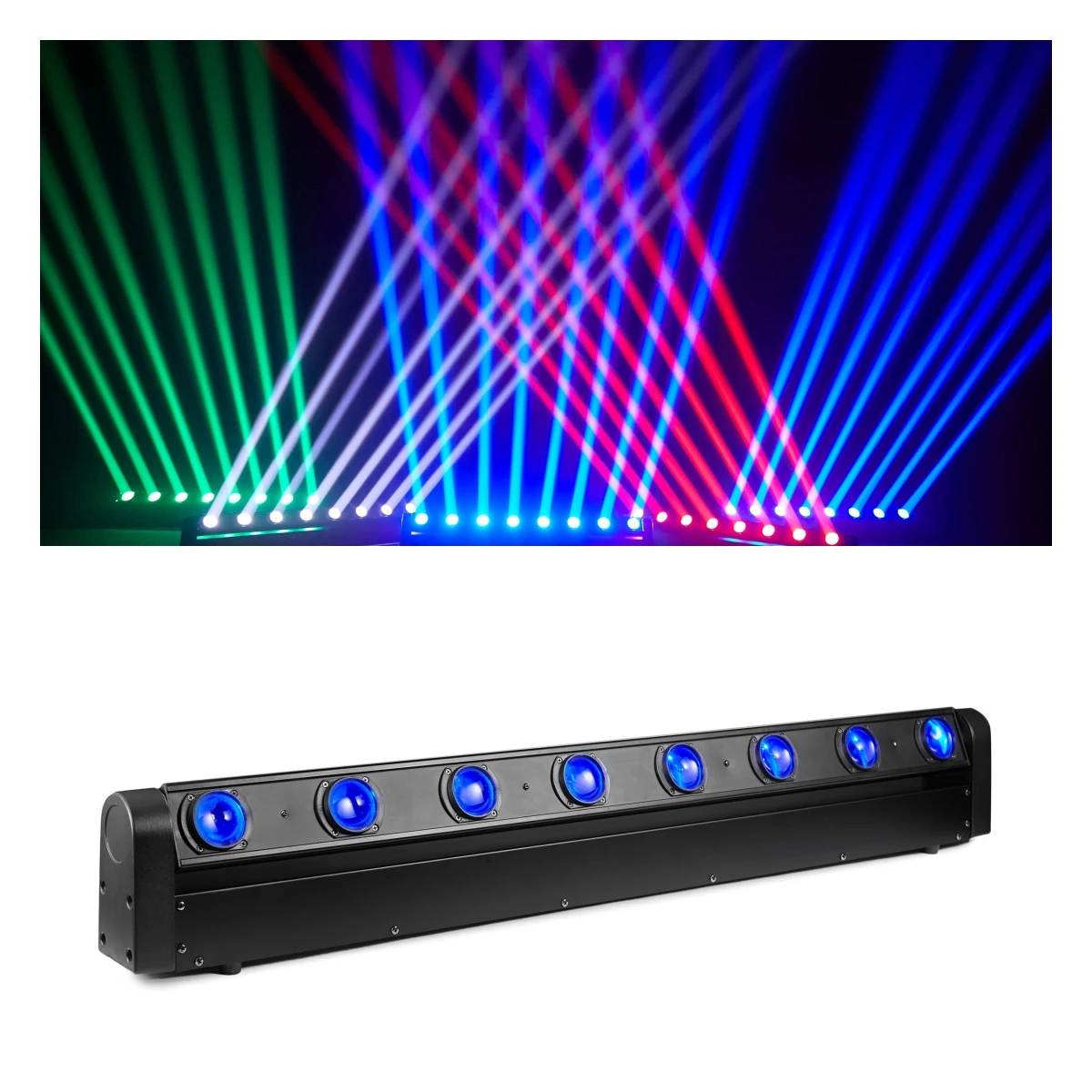 

2pcs/4pcs LED Beam 8x12W RGBW Moving Head Light DMX512 DJ Controller Disco Wedding Party Church Stage Equipment