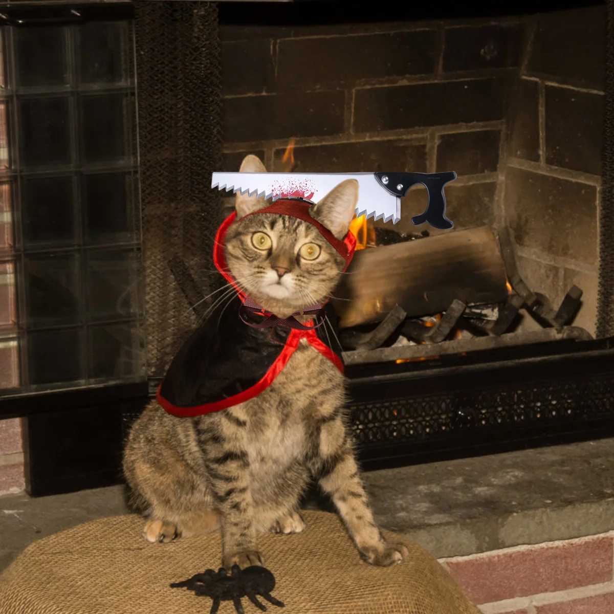 

Halloween Headgear Bleeding Funny Pet Hat Cosplay Trick Props Costume Accessories Dog Puppy Size S Party Pet Headgear