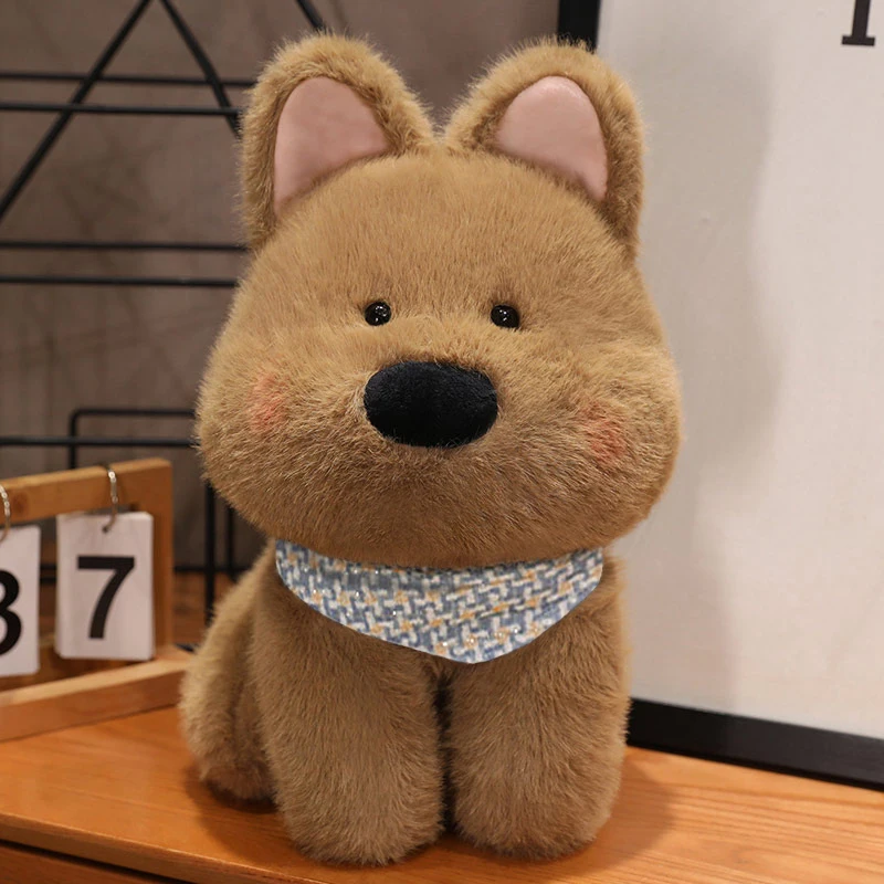 

35/45Cm Cute West Highland Puppy Plush Toy Soft Bib Dog Doll Stuffed Toys for Kids Adults Room Decor New Year Christmas Gifts